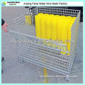 Strong versatile collapsible mesh storage cage for transport